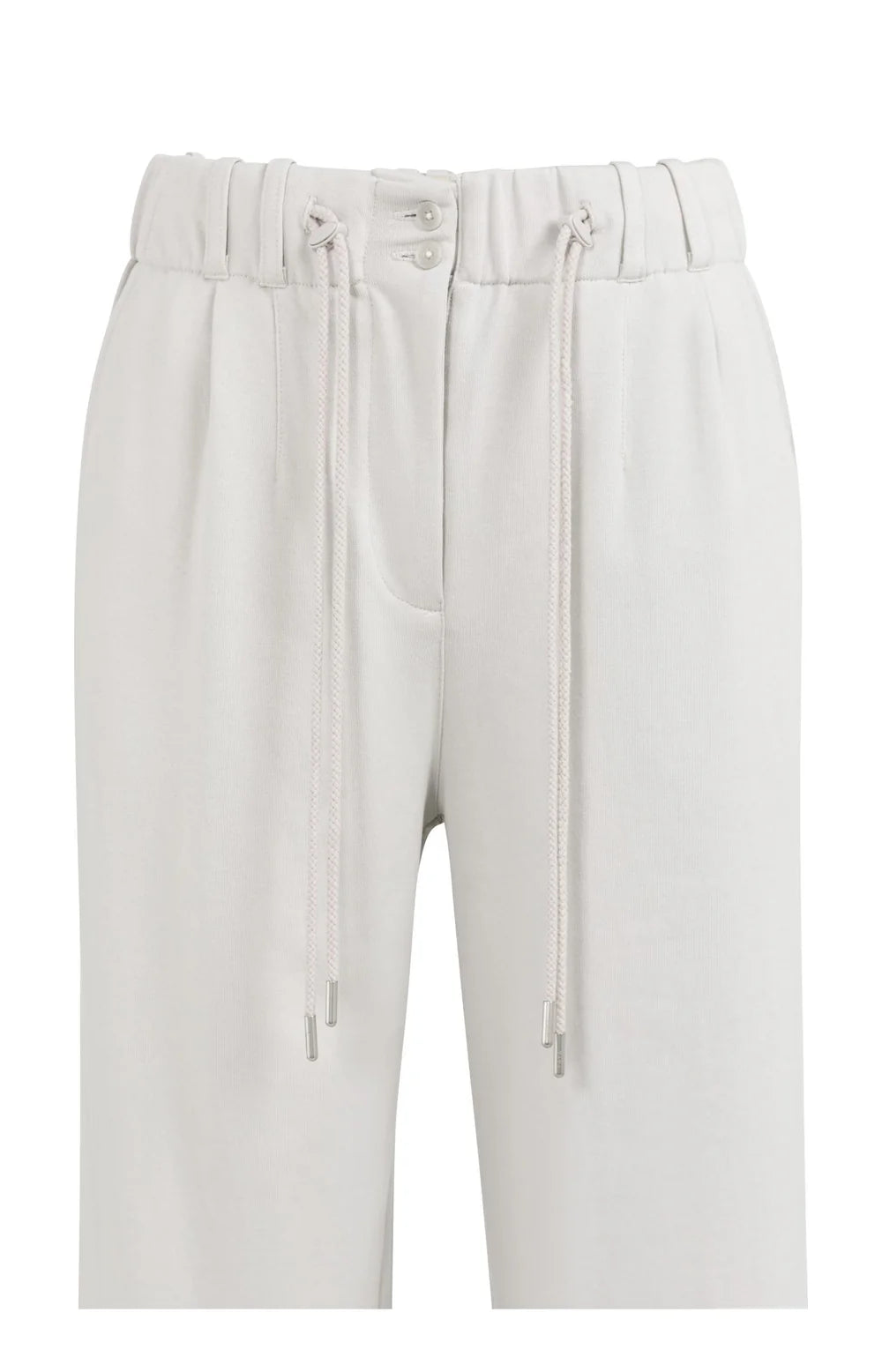 YAYA - Jersey Wide Leg Trousers in Temple Grey