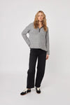 John + Jenn - Dominic Half Zip Sweater in Hiver Gris