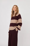 John + Jenn - Edison Sweater in Pinot Stripe