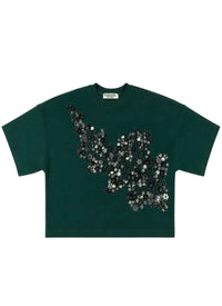 Essentiel Antwerp - Kalani Short Sleeve Sweatshirt in Forest Whisper