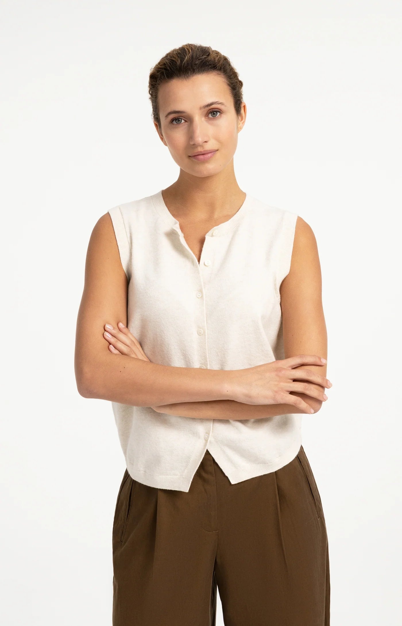 YAYA - Knitted Spencer with buttons