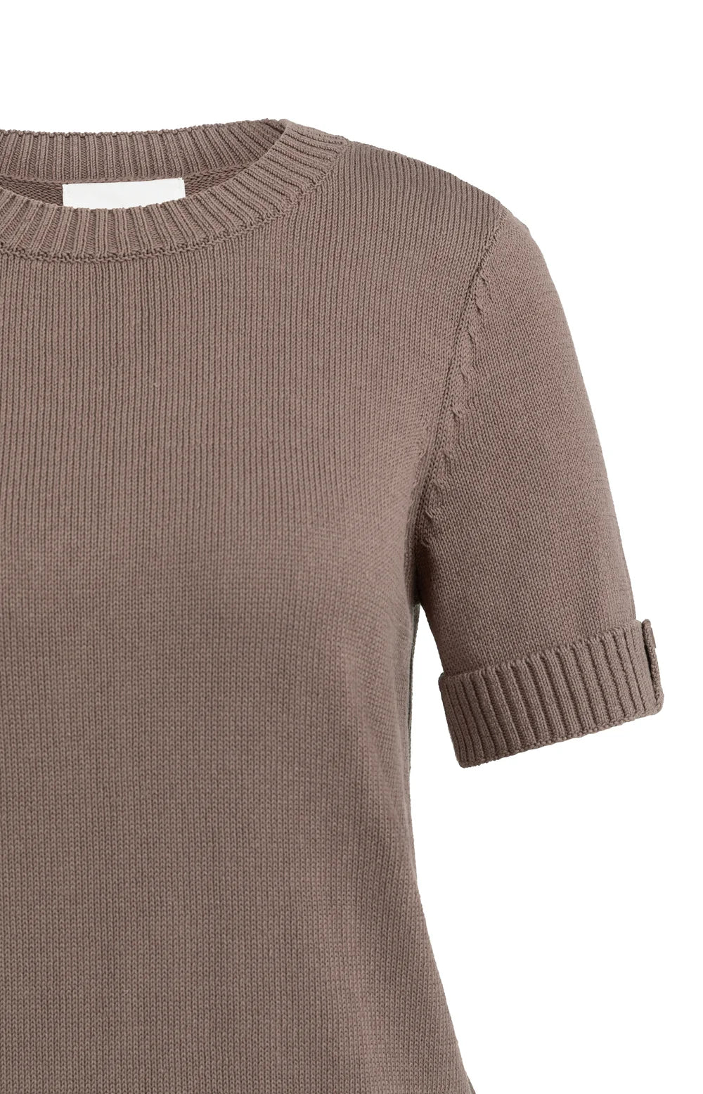 YAYA - Knitted Sweater with Rolled-Up Sleeves
