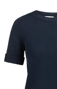 YAYA - Knitted Sweater with Rolled-Up Sleeves