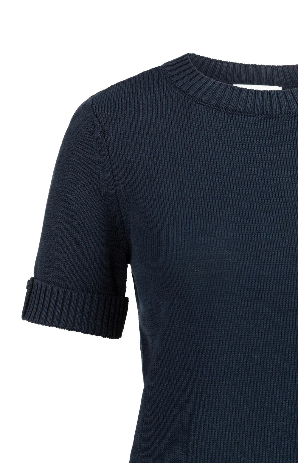 YAYA - Knitted Sweater with Rolled-Up Sleeves