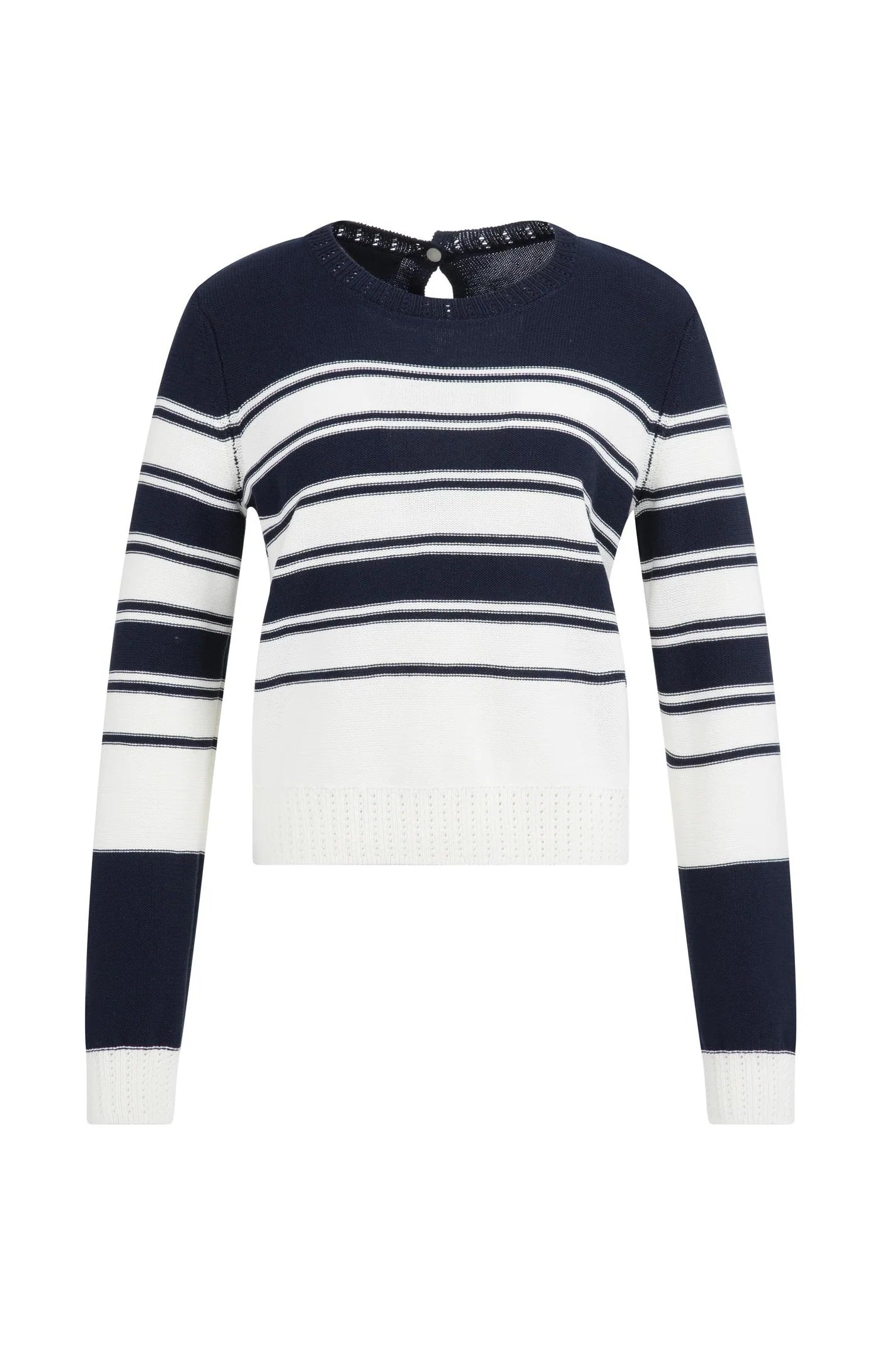 YAYA - Stripe Sweater in Navy Blazer Blue