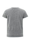 YAYA - Short Sleeve Knit Top - Medium Grey