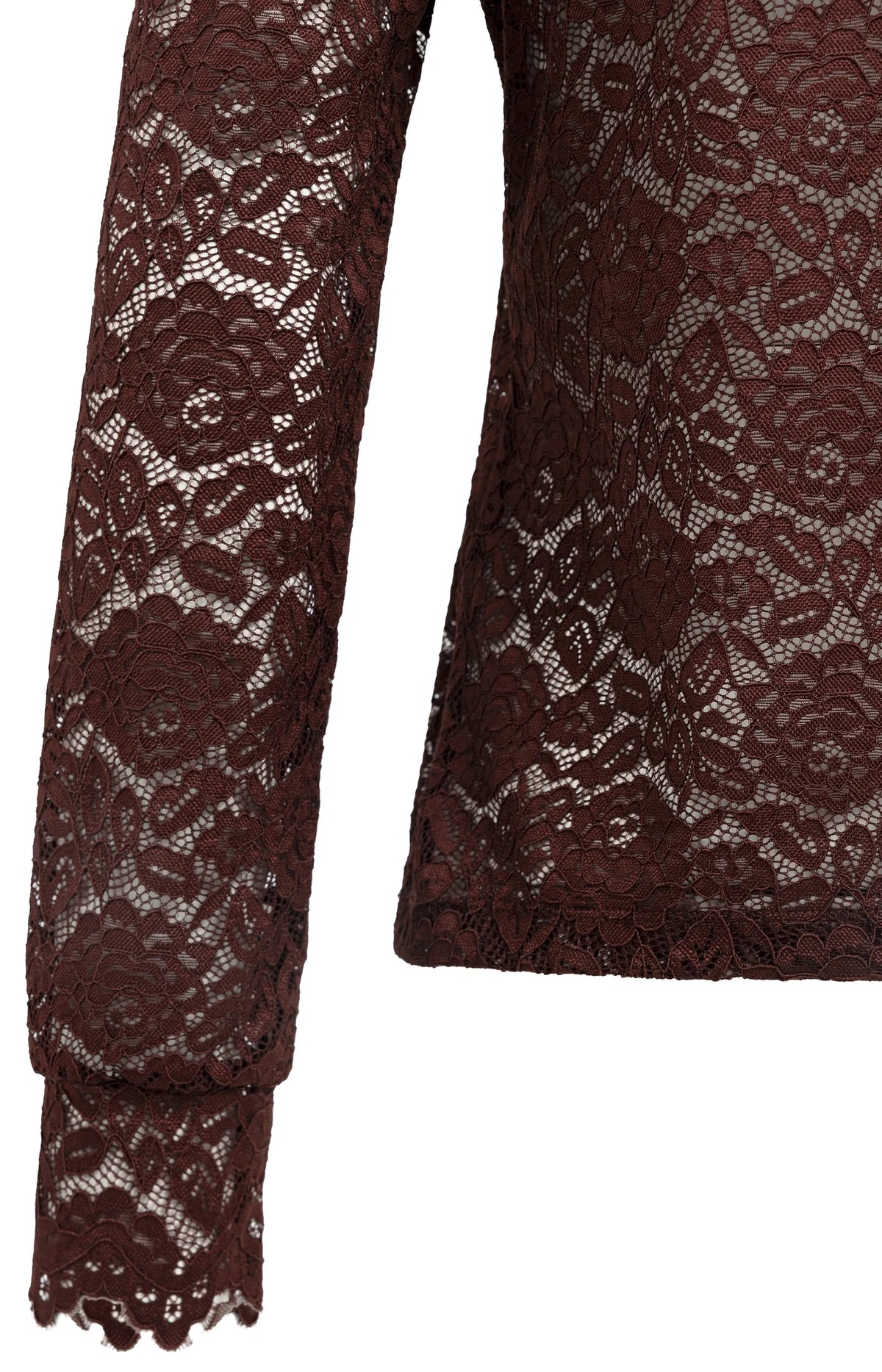 YAYA - Lace Top with High Neck