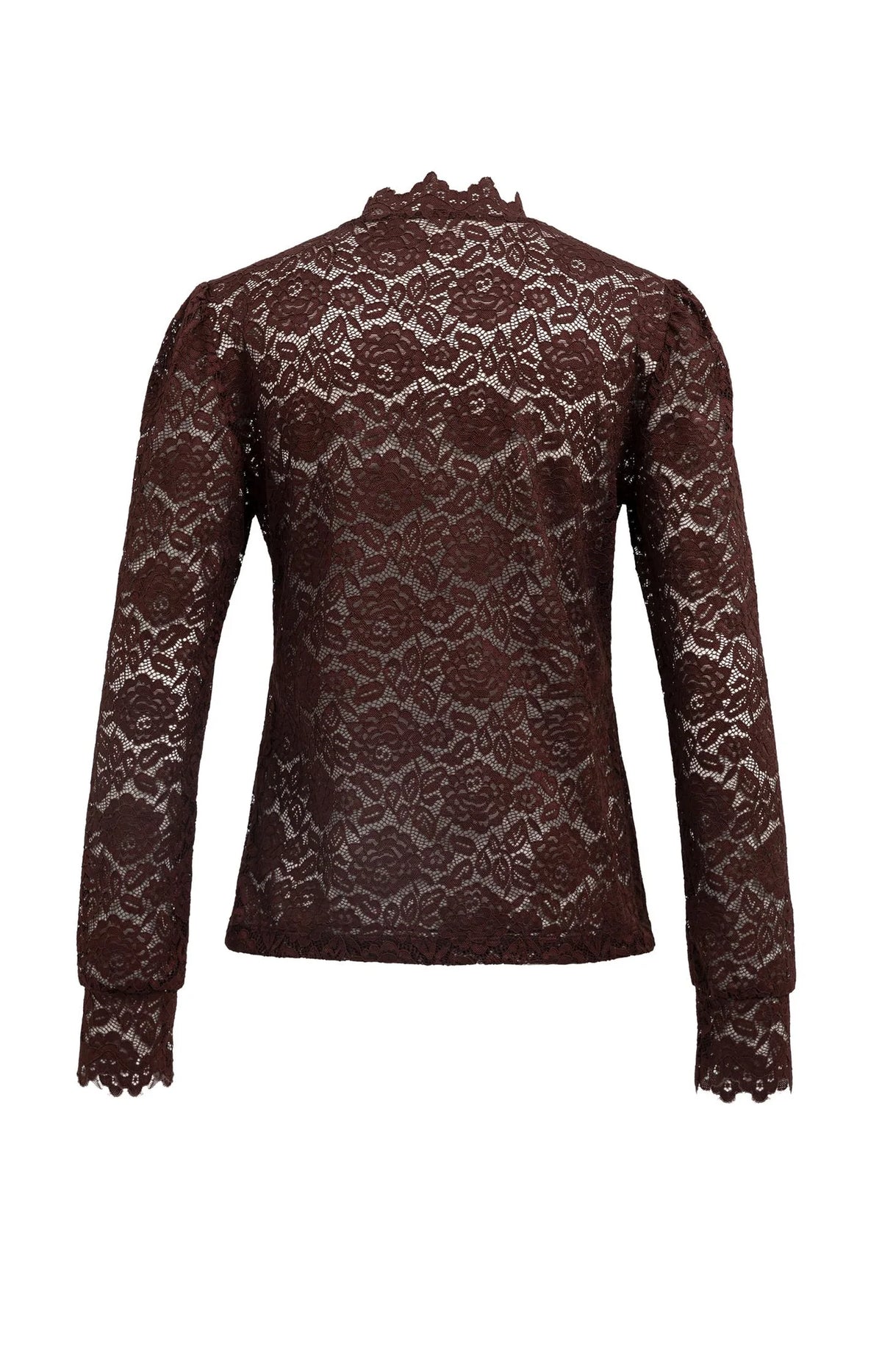YAYA - Lace Top with High Neck