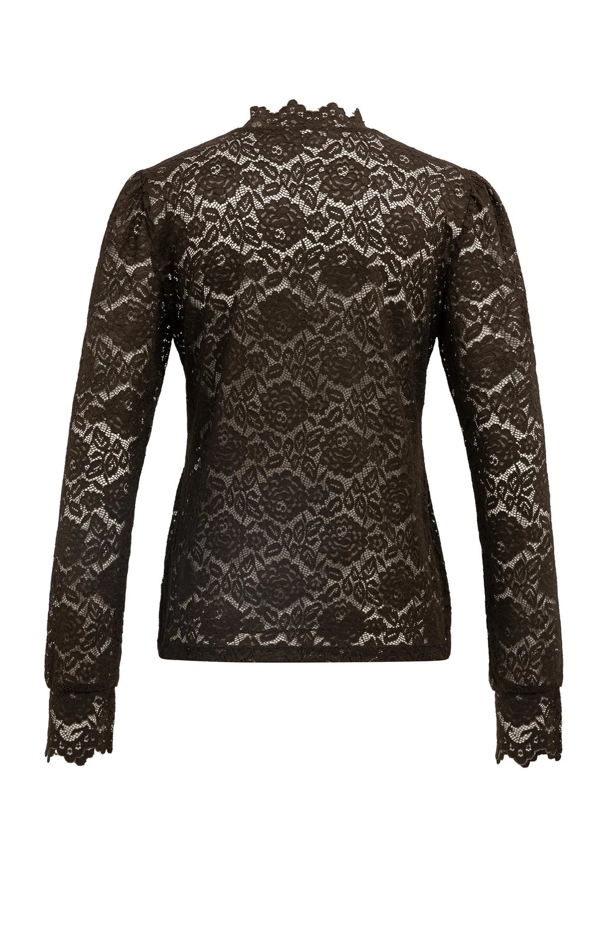 YAYA - Lace Top with High Neck