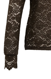 YAYA - Lace Top with High Neck