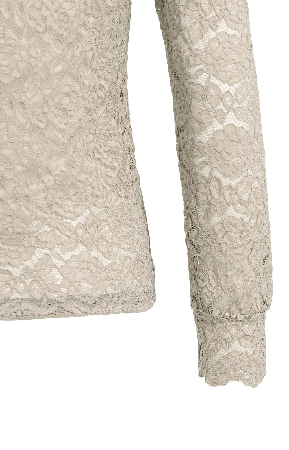 YAYA - Lace Top with High Neck