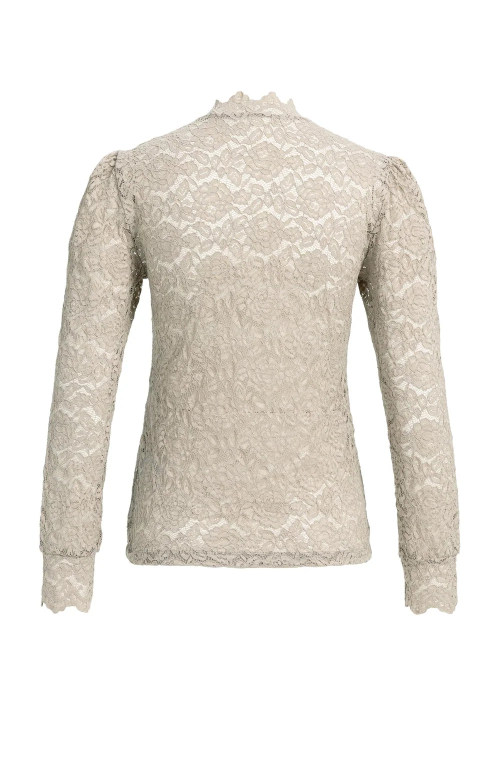 YAYA - Lace Top with High Neck