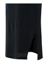 YAYA - Linen Blend T-Shirt Dress in Washed Black