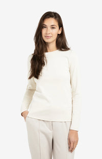 YAYA - Long Sleeve Shirt in Birch Beige