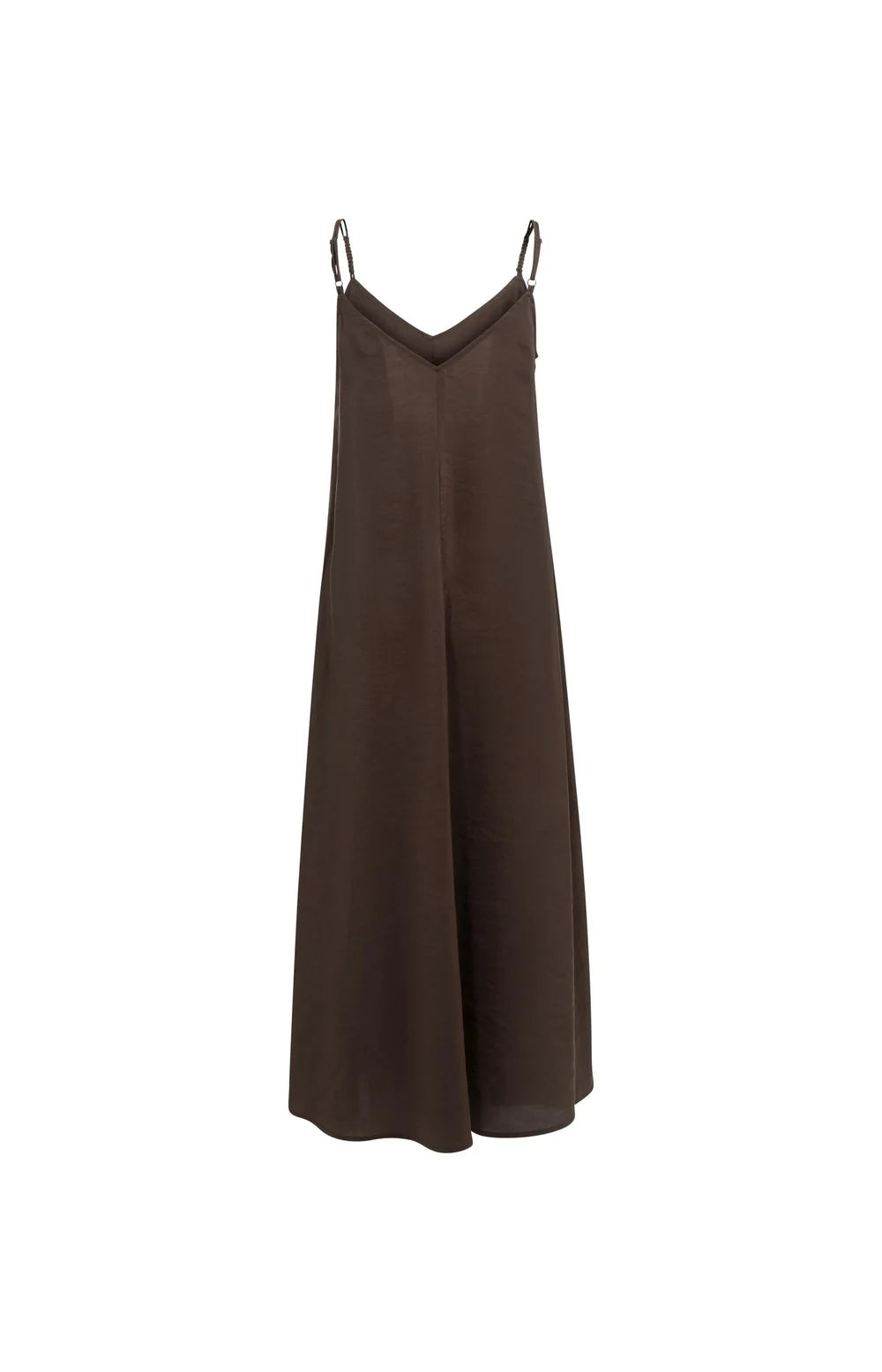 YAYA - Long Strappy Dress in Aubergine Purple