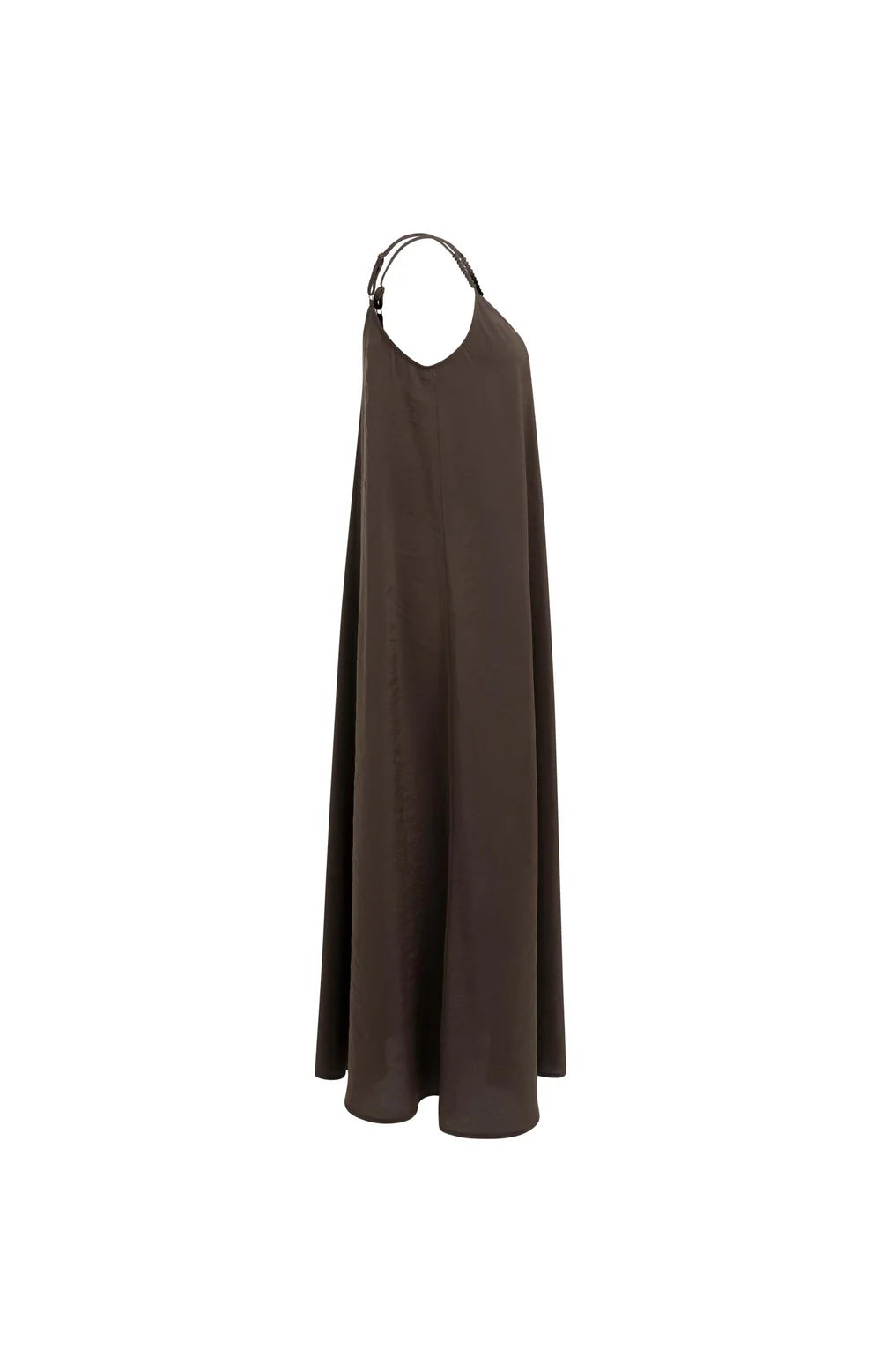 YAYA - Long Strappy Dress in Aubergine Purple