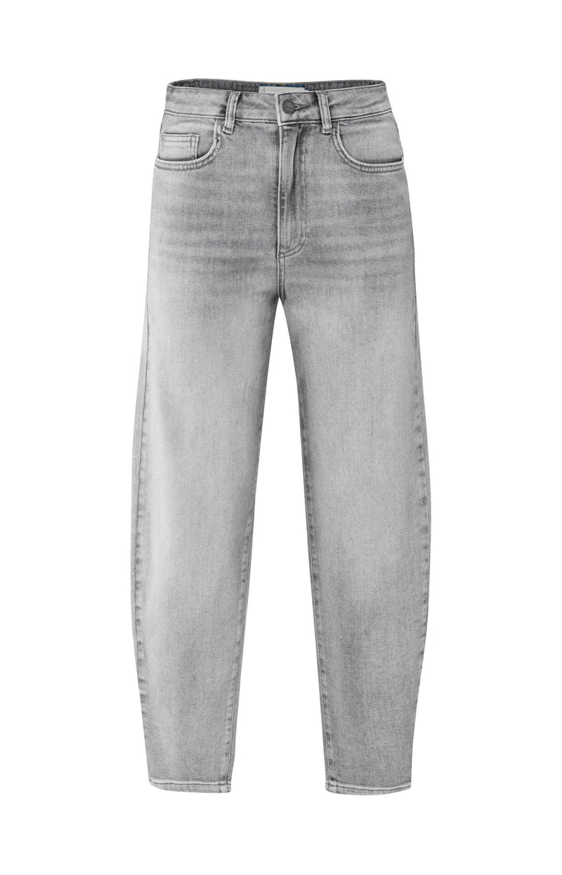 YAYA - Loose fit High Waist Jeans in Light Grey