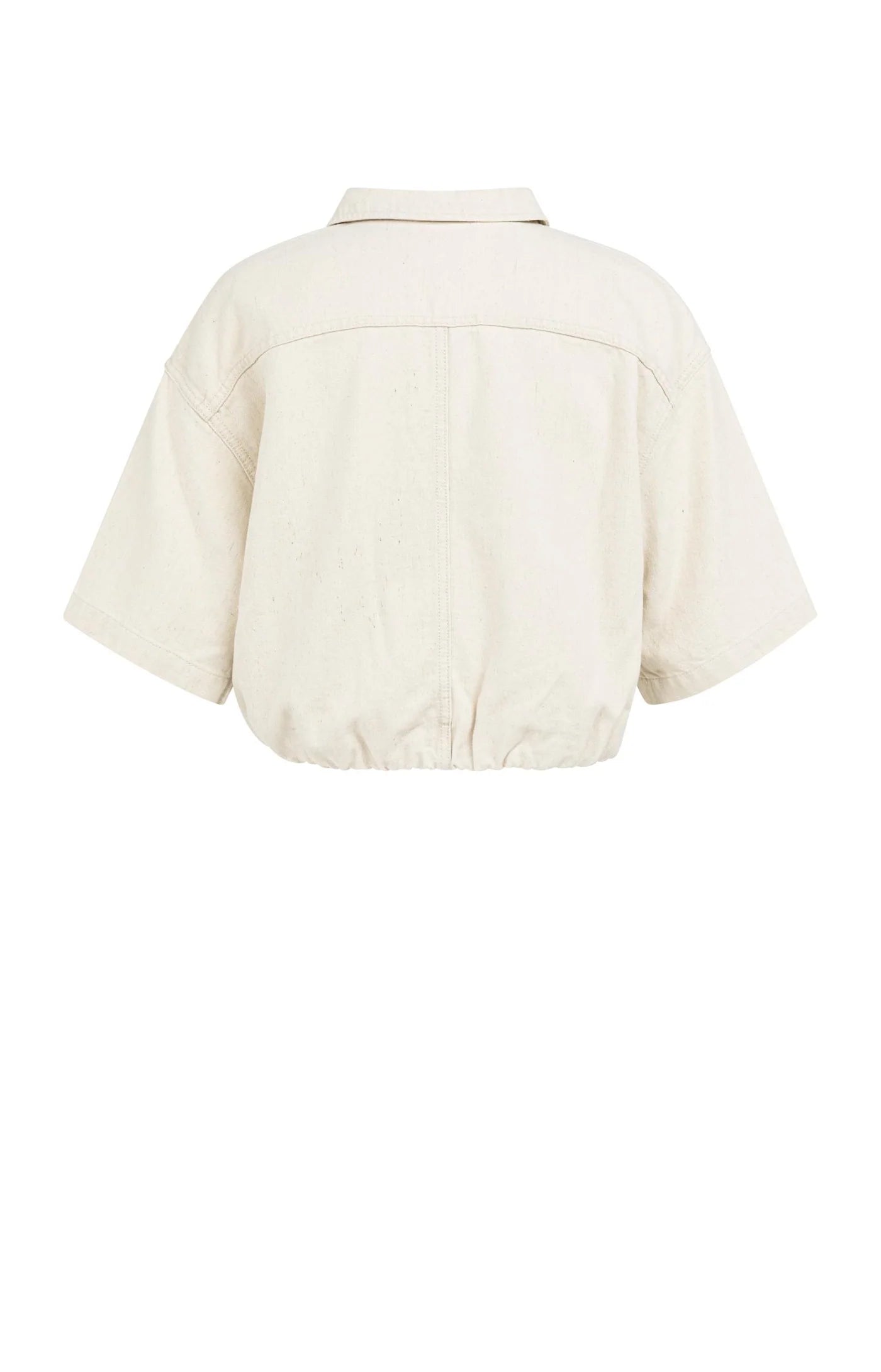 YAYA - Denim Look Jacket in Cloud Creme White