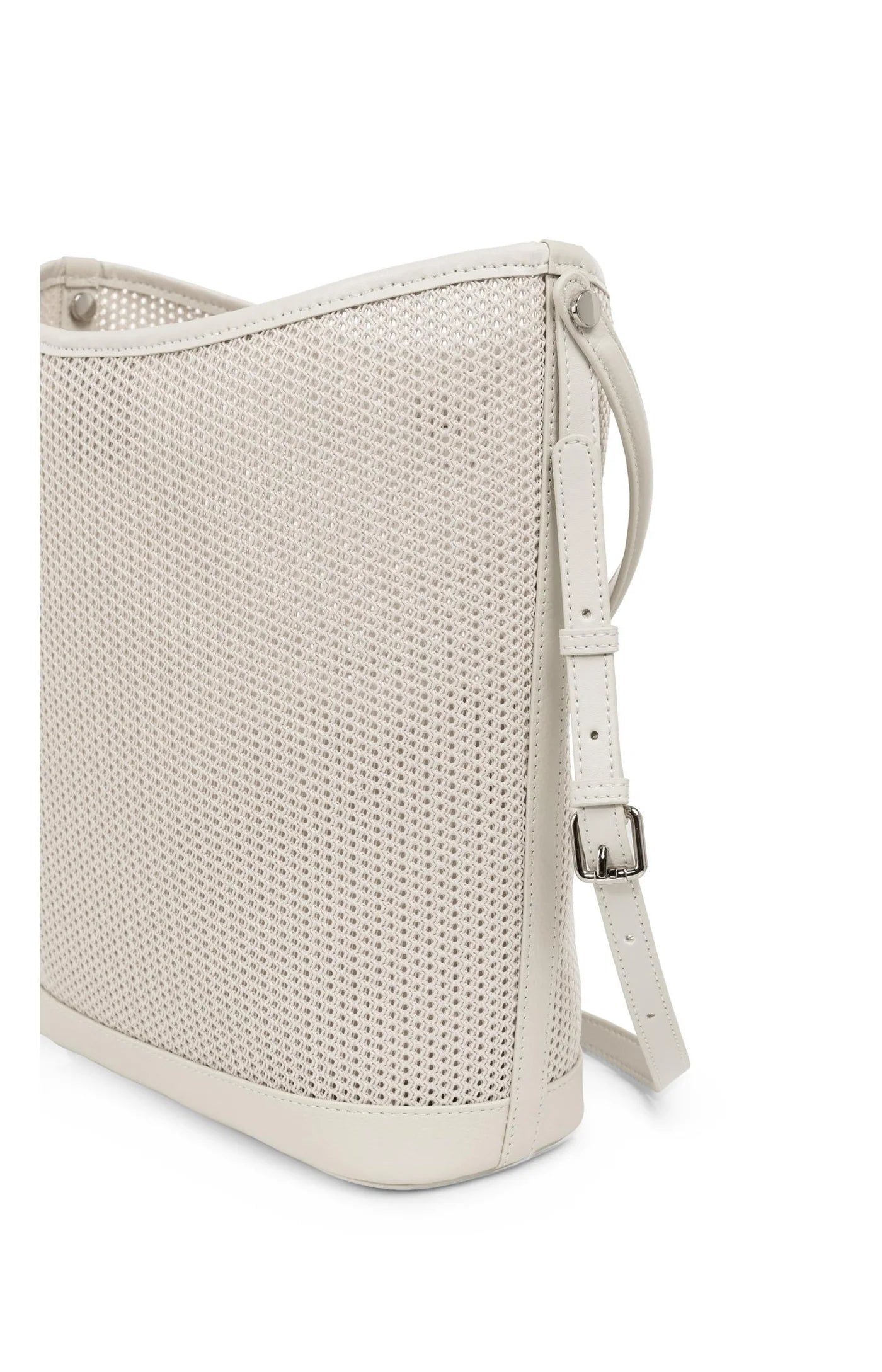 YAYA - Mesh Shoulder Bag in Warm Dust Sand
