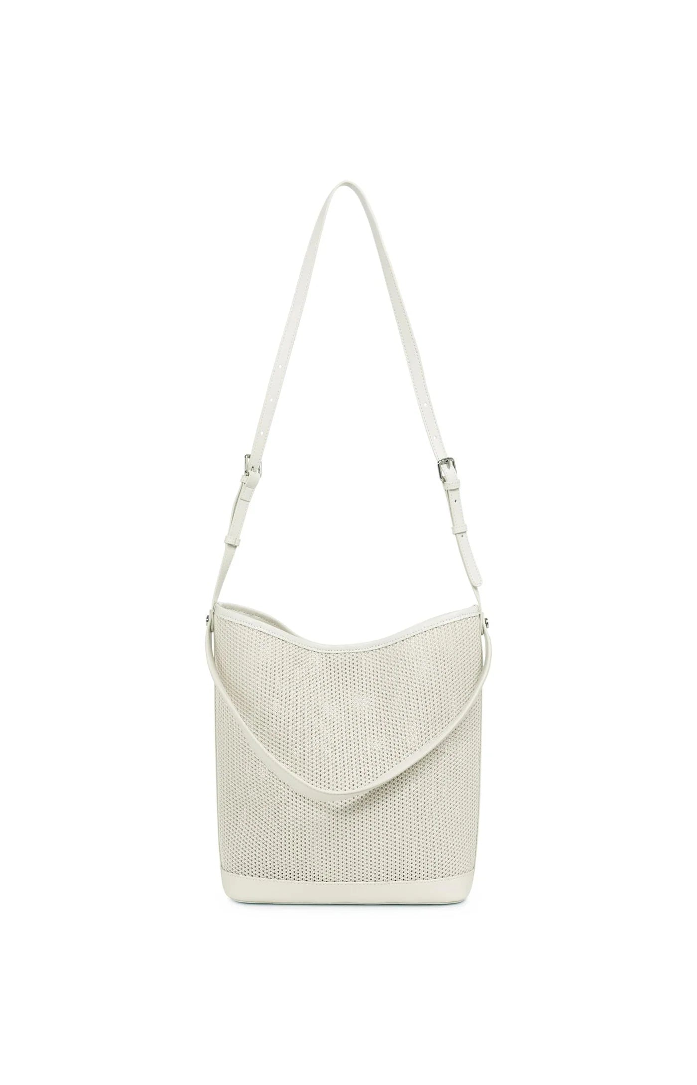 YAYA - Mesh Shoulder Bag in Warm Dust Sand