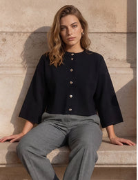 Minus - Elenora Knit Cardigan in Sky Captain