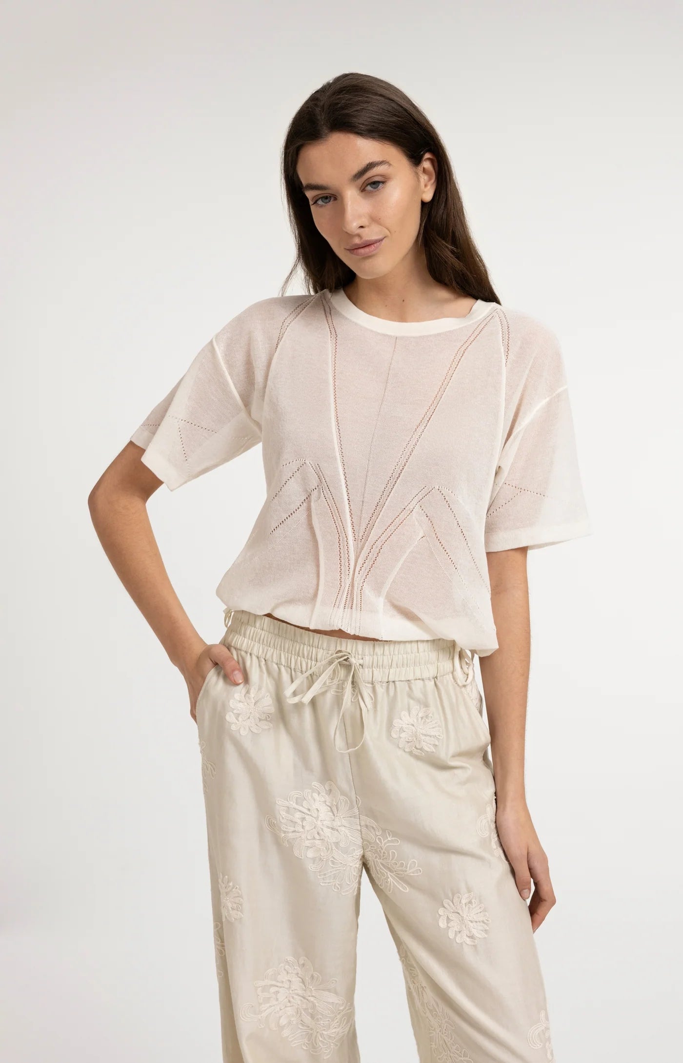 YAYA - Open-Knit Top