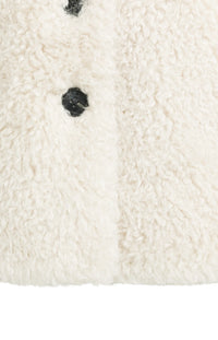 YAYA - Oversized Faux Fur Jacket in Bleached Sand Beige