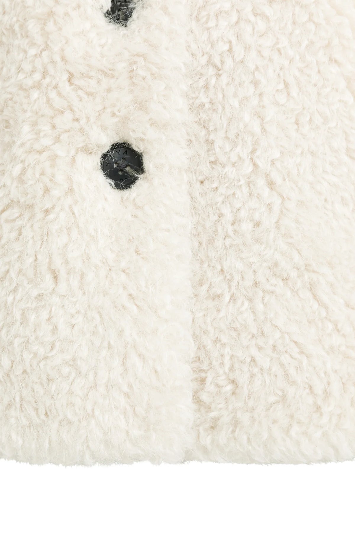 YAYA - Oversized Faux Fur Jacket in Bleached Sand Beige