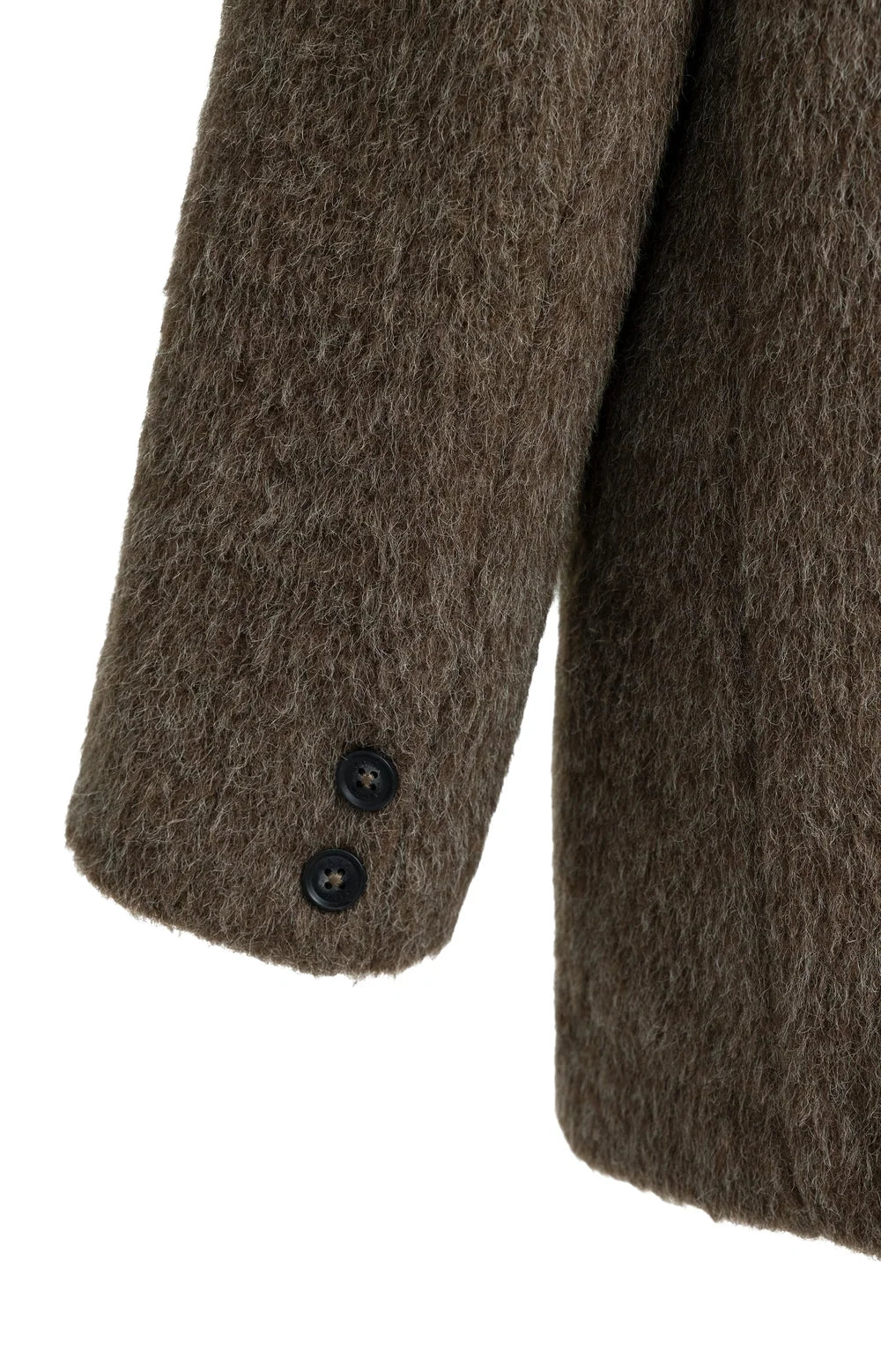 YAYA - Wool Mix Oversized Blazer Jacket with Fancy Closure Detail in Cocoa Brown
