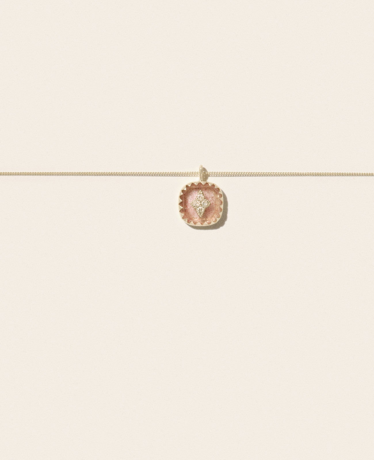Pascale Monvoisin - Pierrot Strawberry Quartz Necklace