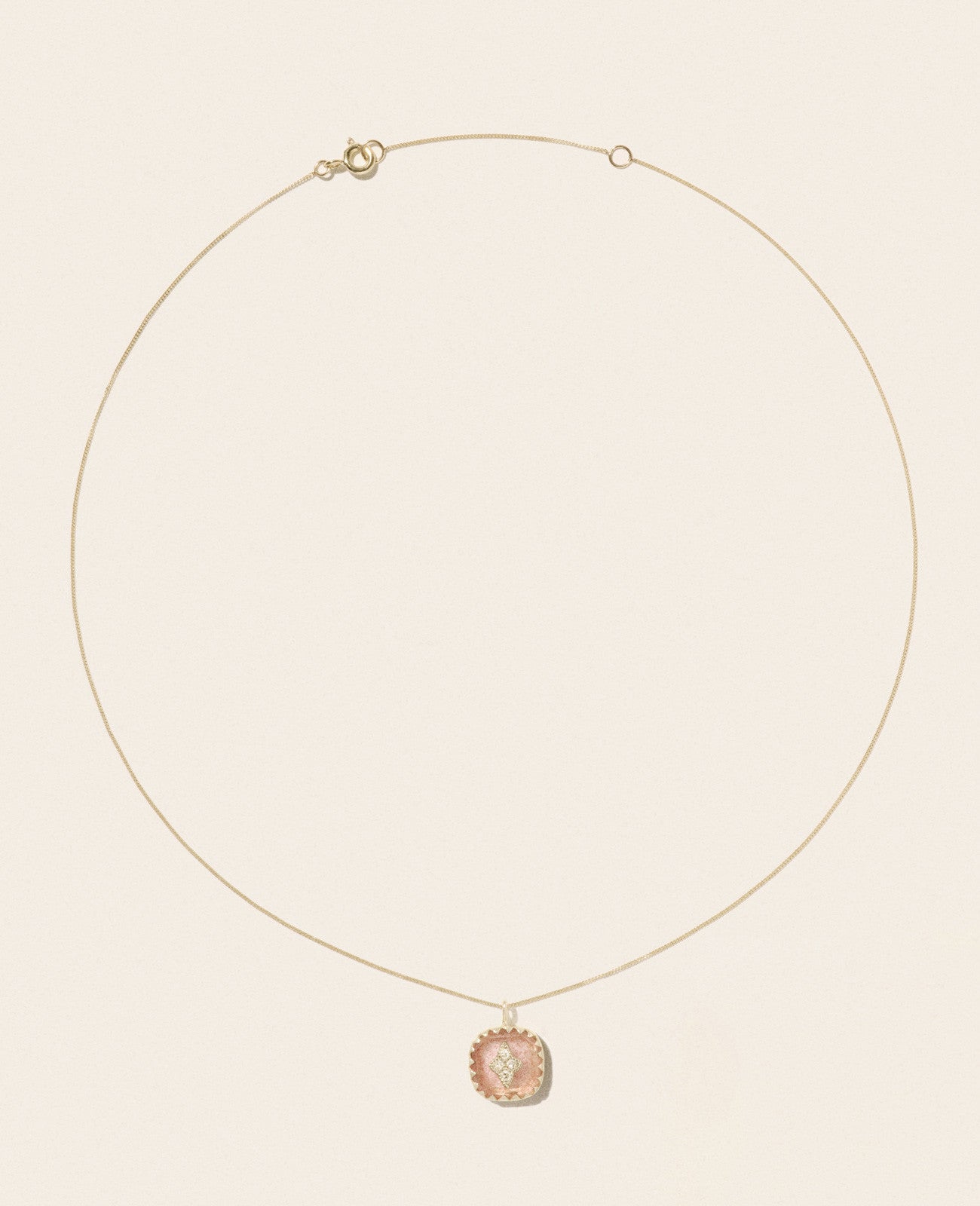 Pascale Monvoisin - Pierrot Strawberry Quartz Necklace