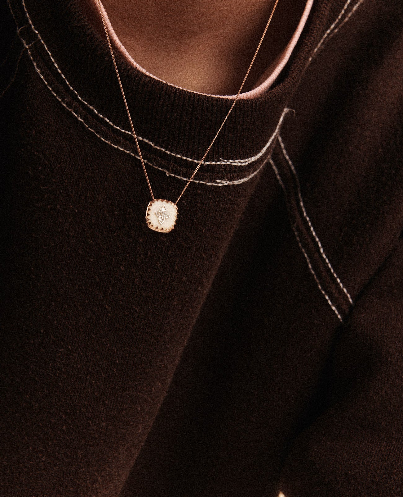 Pascale Monvoisin - PIERROT N°2 WHITE Necklace