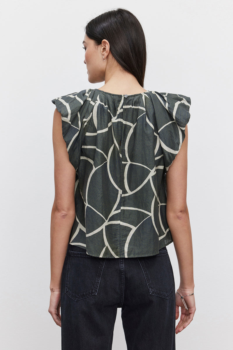 Velvet - Camille - Printed Silk Cotton Voile Top