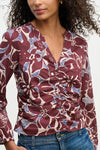 Velvet - Sydney - Printed Cotton Top in Eden