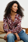 Velvet - Sydney - Printed Cotton Top in Eden