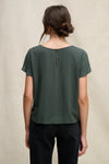 Velvet - Marcel - Rayon Challis Top in Mallard