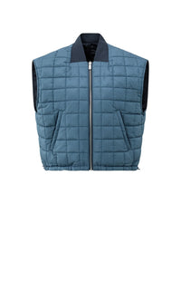 YAYA - Nylon Reversible Bodywarmer - Inkwell Blue