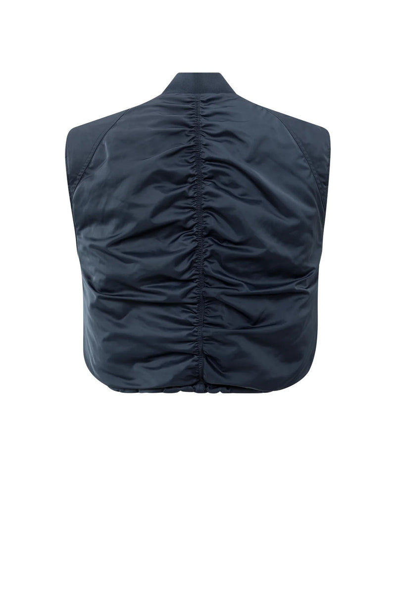 YAYA - Nylon Reversible Bodywarmer - Inkwell Blue