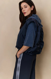 YAYA - Nylon Reversible Bodywarmer - Inkwell Blue
