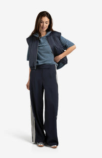 YAYA - Nylon Reversible Bodywarmer - Inkwell Blue