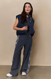 YAYA - Nylon Reversible Bodywarmer - Inkwell Blue