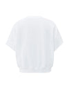 YAYA - Short Sleeve Jersey Rib Top in Pure White