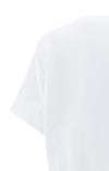 YAYA - Short Sleeve Jersey Rib Top in Pure White