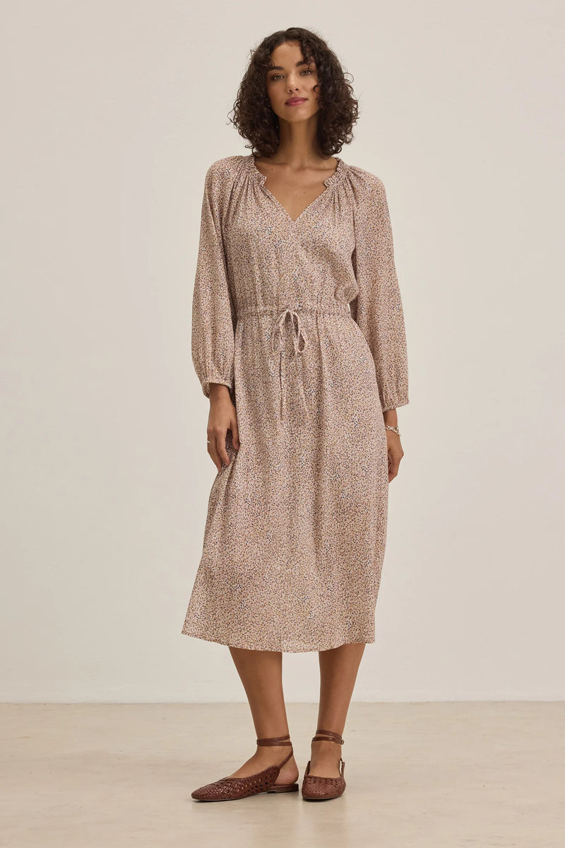 Velvet - Lima - Printed Crinkle Gauze Dress