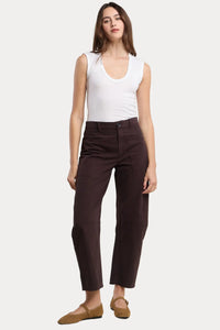 Velvet - Brylie - Sanded Twill Pant in Mole