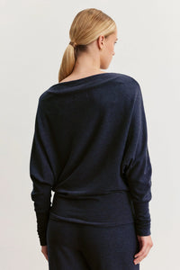 Velvet - Selmy - Kashmir Knit Top in Navy