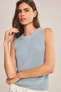 Velvet - Seretta Sweater Tank in Stream
