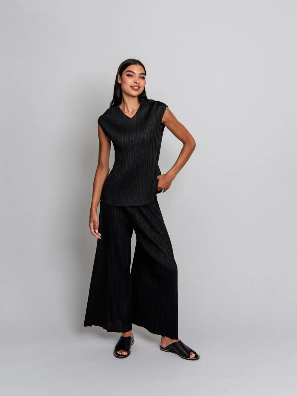 Alquema - Simply Pleat Swing Pant