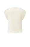 YAYA - Cable Details Sweater Top in Wool White
