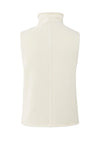 YAYA - Sleeveless Sweater with High Neck and Cable Detail